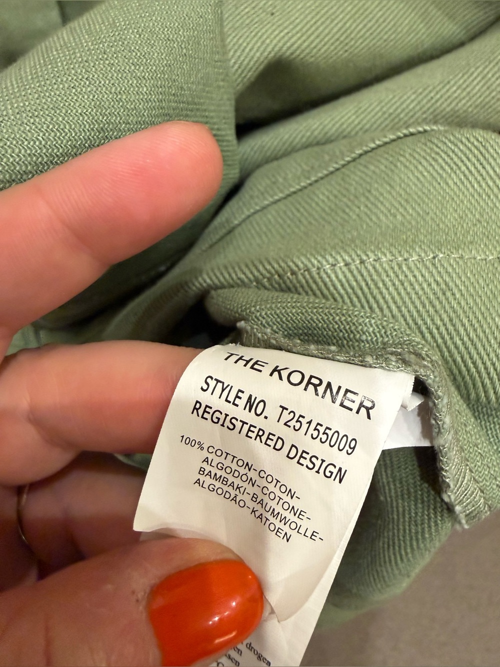 Light Green Button-Front Utility Jacket - Picture 6 of 12